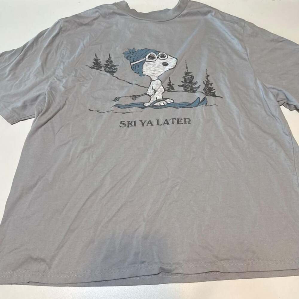 Peanuts Hybrid Apparel Snoopy Ski Ya Later Graphic T-Shirt